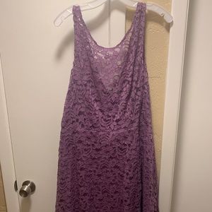 Women's David's Bridal Bridesmaid Dress Light Purp